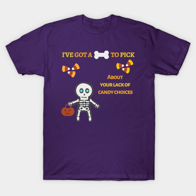 Halloween Trick or Treat Skeleton T-Shirt by In Asian Spaces